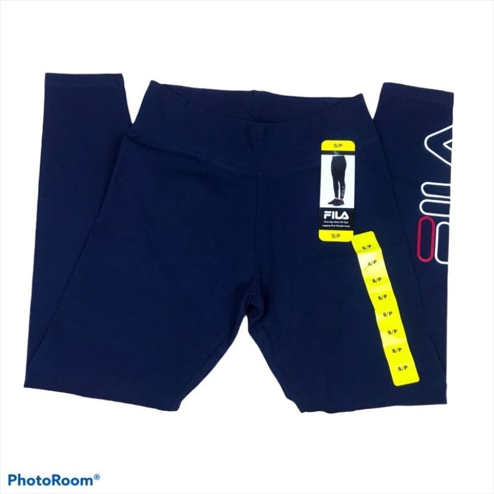 Fila Women's 7/8 Length  Gym Yoga exercise Leggings | Blue Navy women Size S